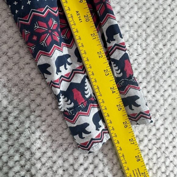 Chubbies Shirt Men L Blue Flip It Reverse It Christmas Bear Pearl Snap Button - Picture 11 of 16